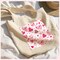 60 Pcs Cotton Jelly Valentine's Day Fabric Roll Heart Fabric Strips Valentine's Day Quilting Roll for Quilting Cloth Patchwork Sewing DIY Craft, 12 Styles